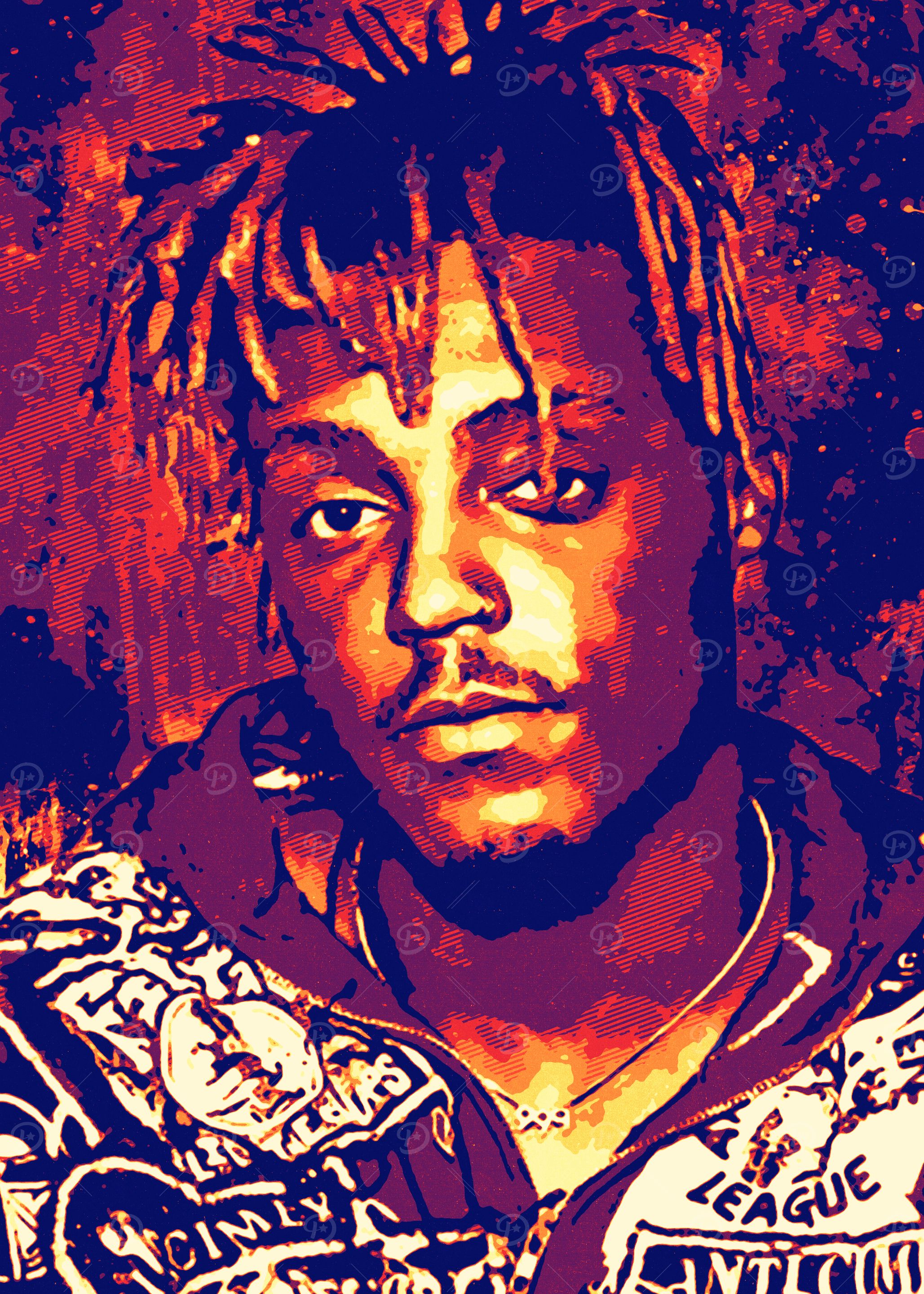 Juice Wrld Pop Art Portrait
