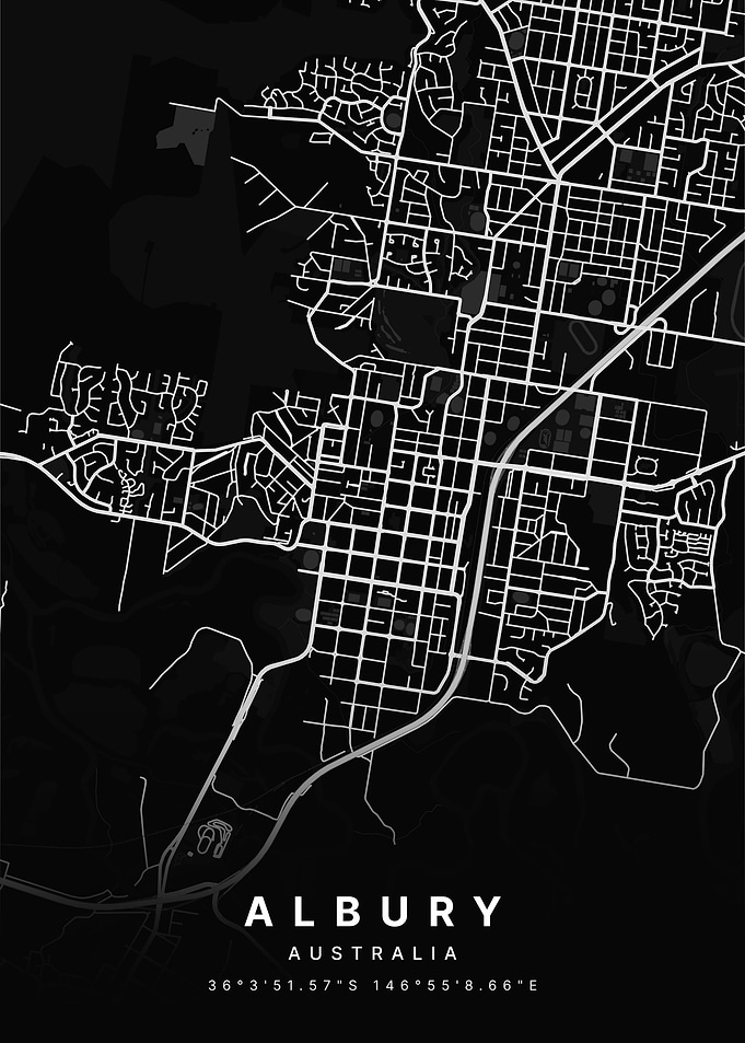 Albury Australia City Map