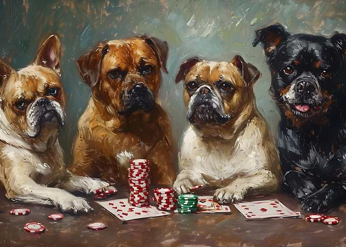 Dogs Playing Poker