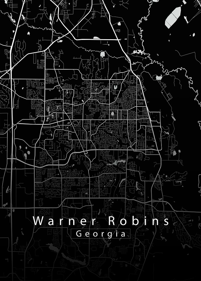 Warner Robins Georgia City Map