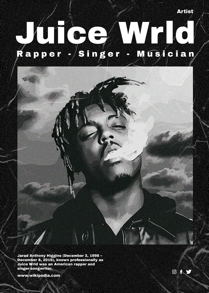 Juice Wrld Vintage Poster