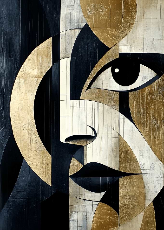 Abstract Geometric Portrait