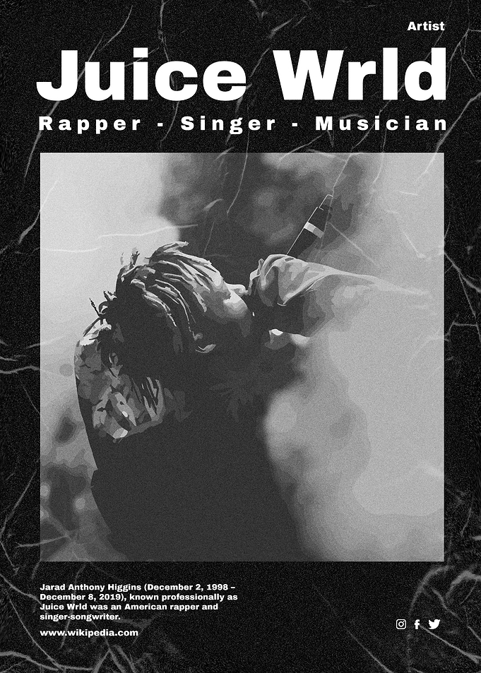 Juice Wrld Vintage Poster