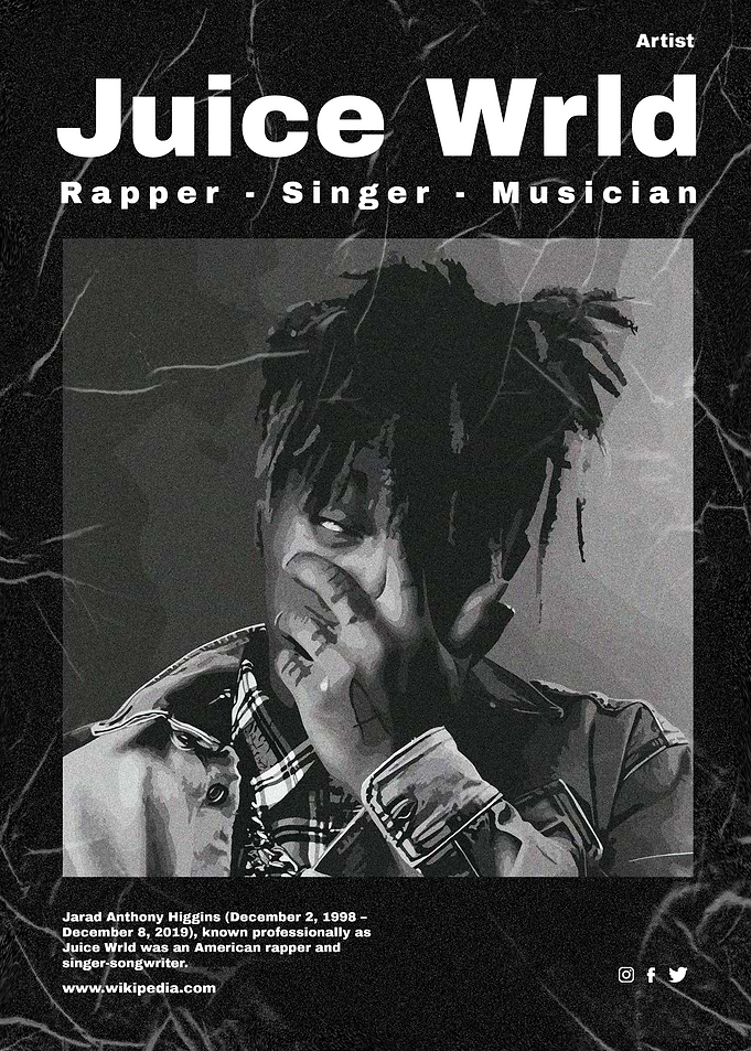 Juice Wrld Vintage Poster
