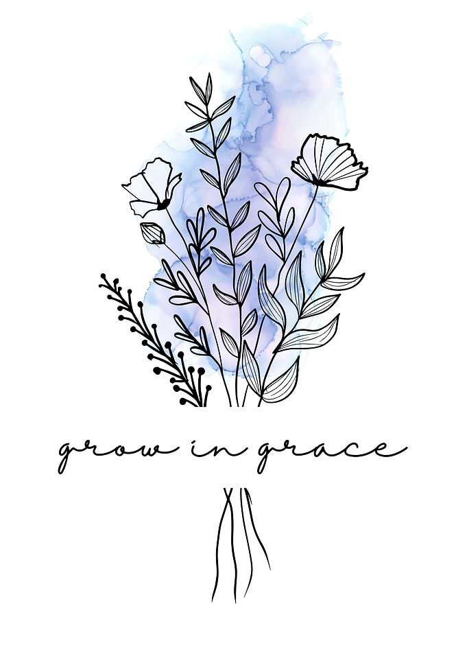 Grow in Grace Floral Art