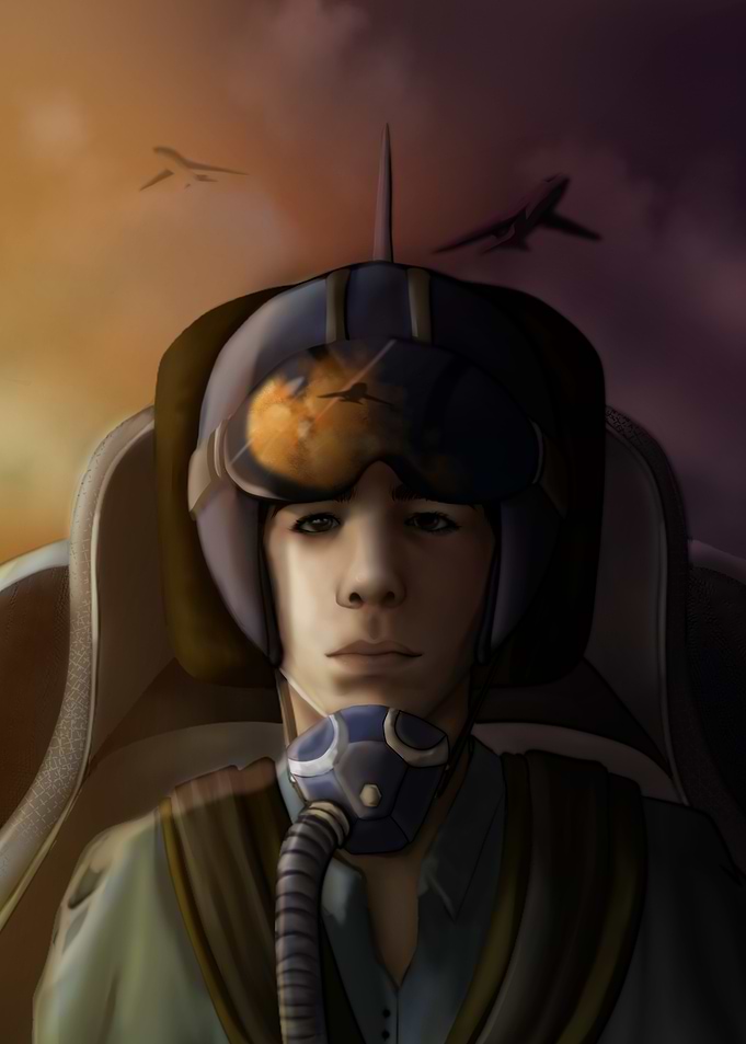Pilot in Cockpit