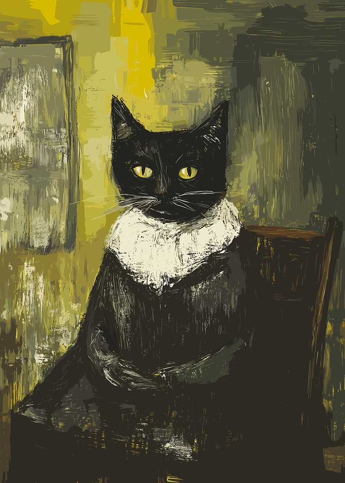 Black Cat Portrait