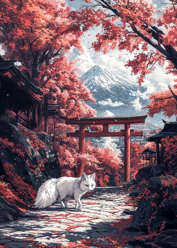 Fox of the Mount Fuji