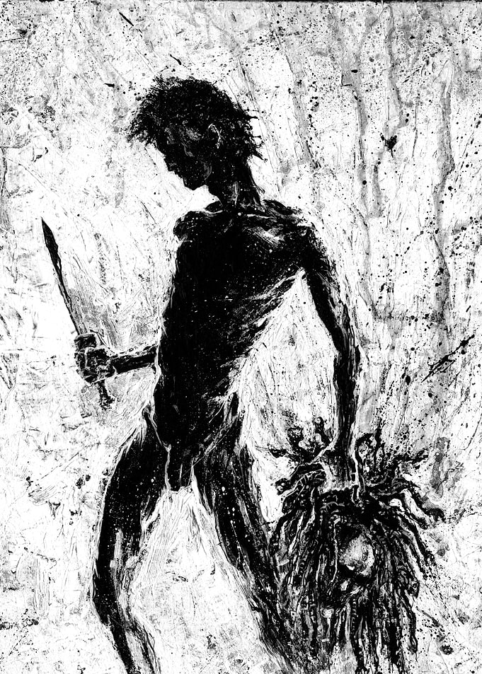 Perseus slays the gorgon