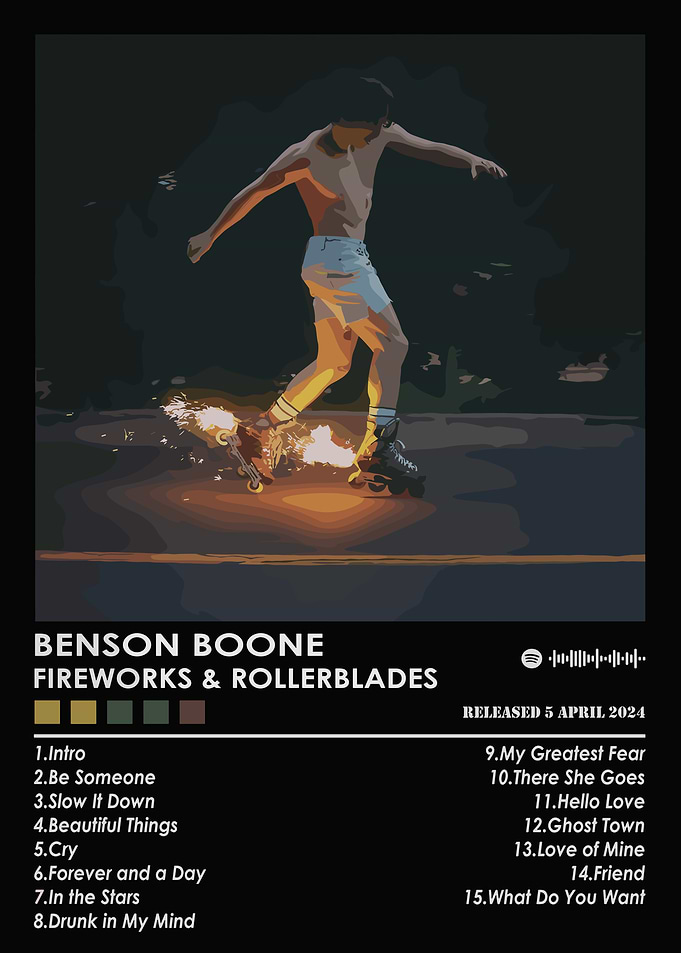 Benson Boone Fireworks And Rollerblades