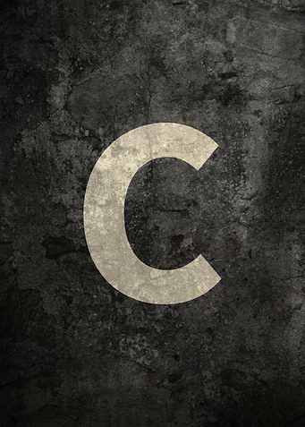 Monochrome Strength: The Letter C