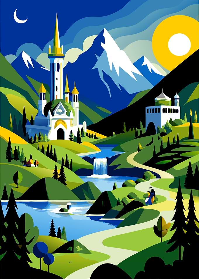 Fantasy Landscape with Castle