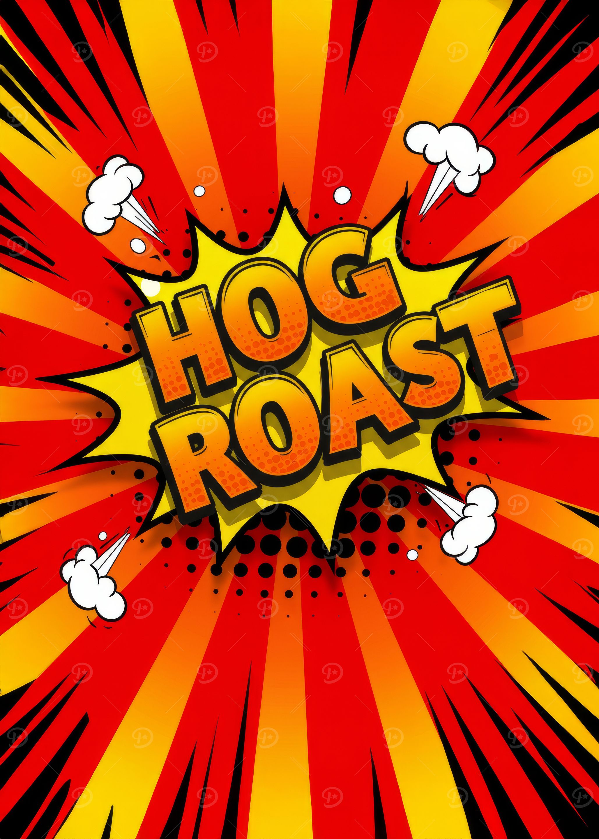 Hog Roast Comic Art