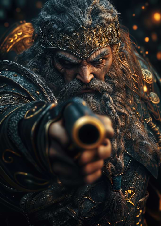 Dwarf Aiming Musket