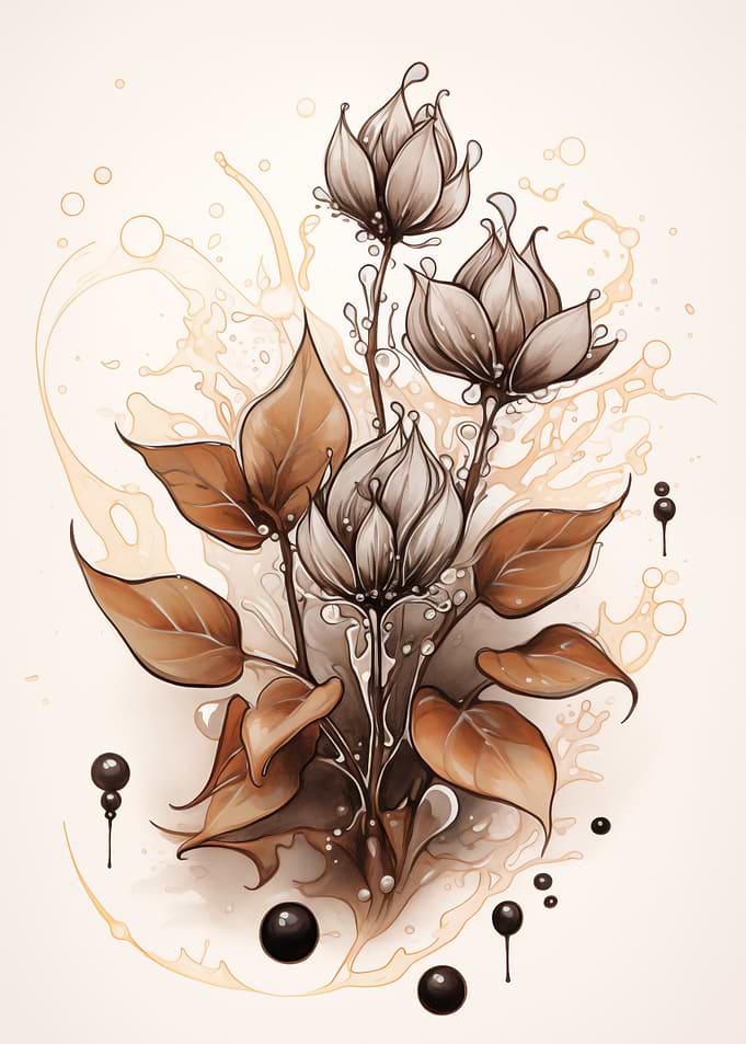 Floral Splash Art