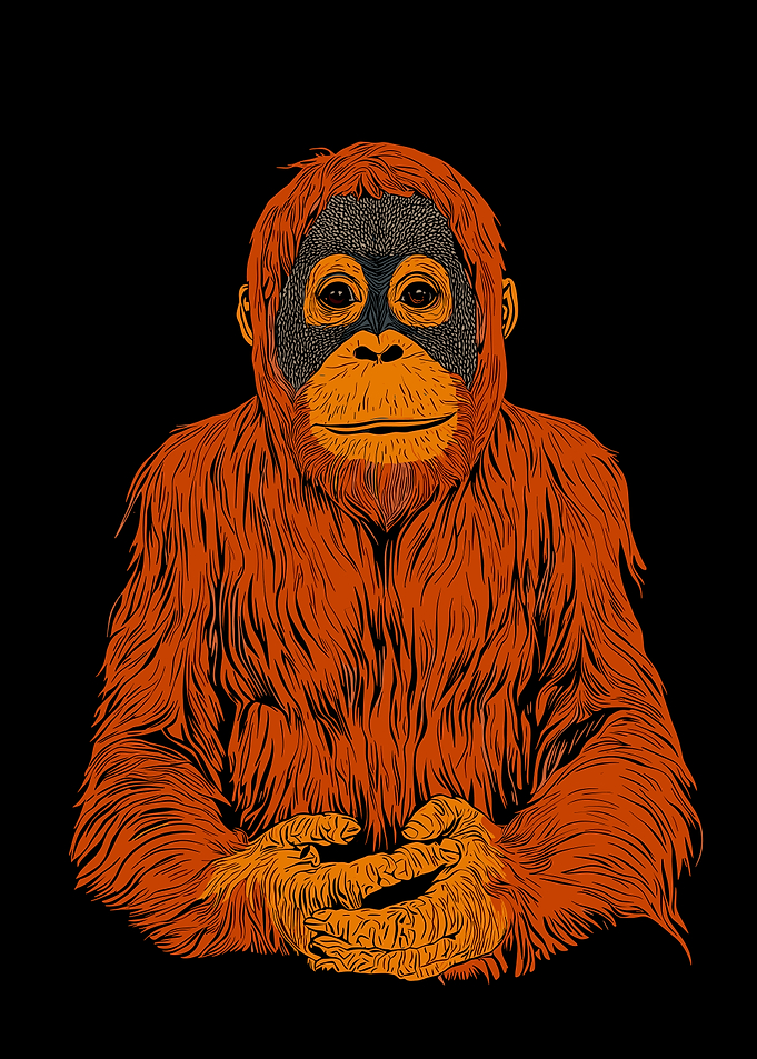Orangutan Illustration