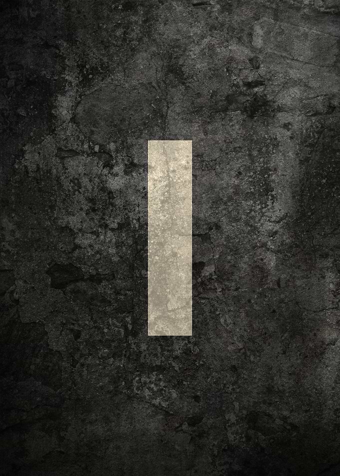 Monochrome Strength: The Letter I