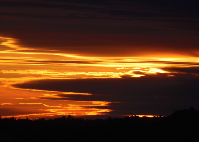 Golden Sunset Sky