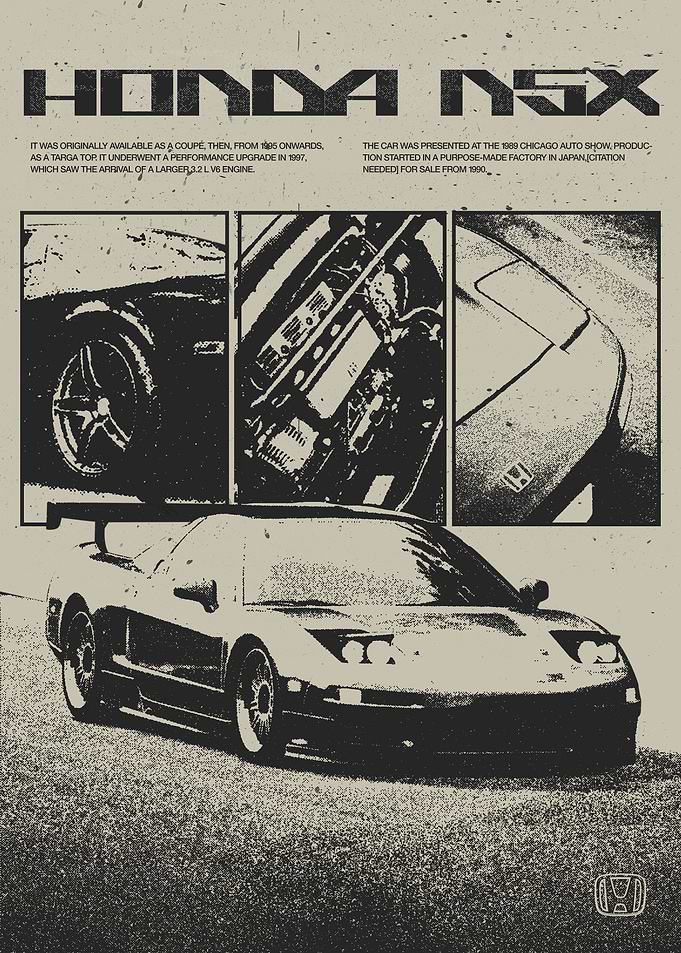 Honda NSX Retro Style