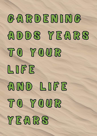 Gardening Quote Poster