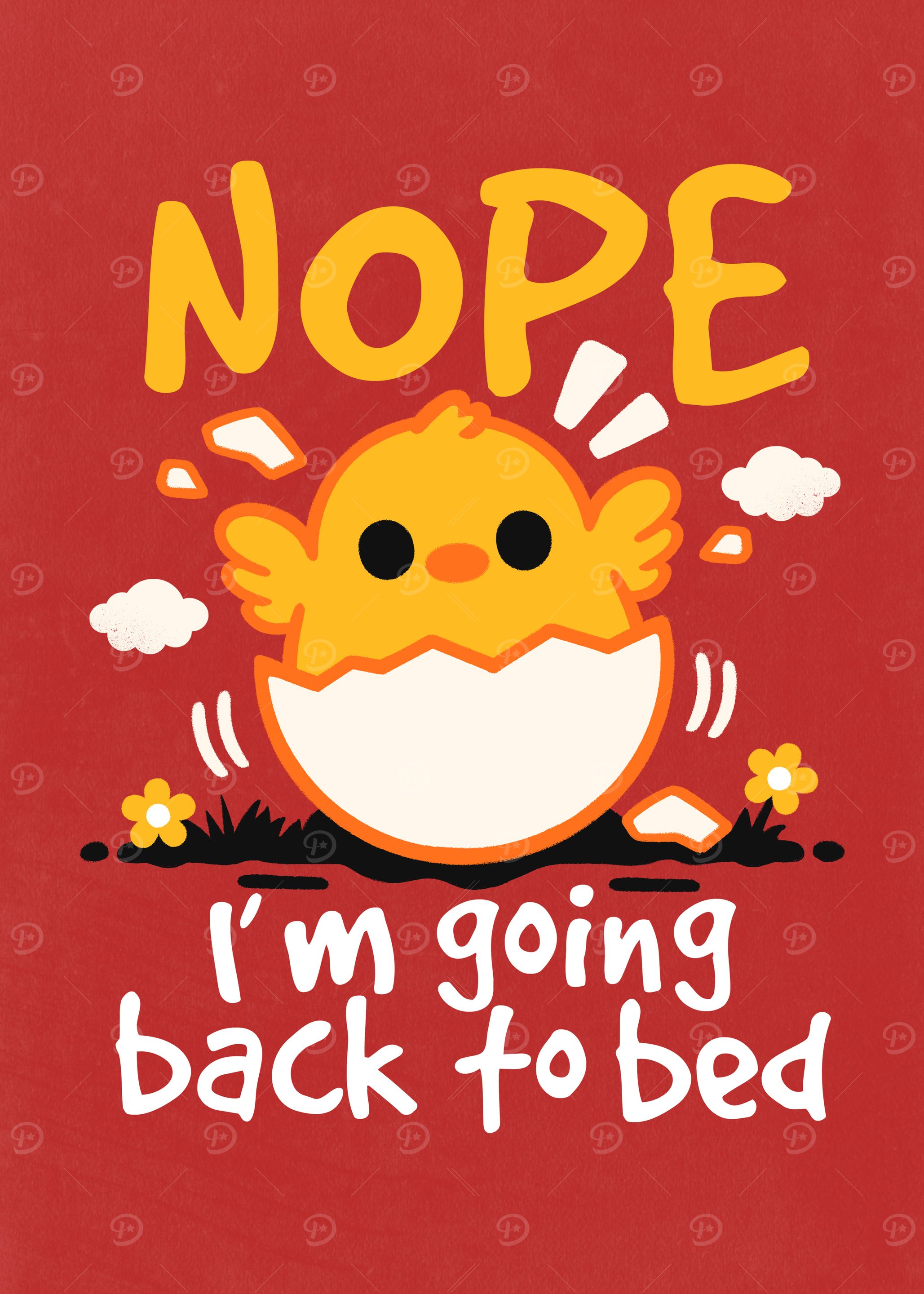 Nope Sleepy Chick