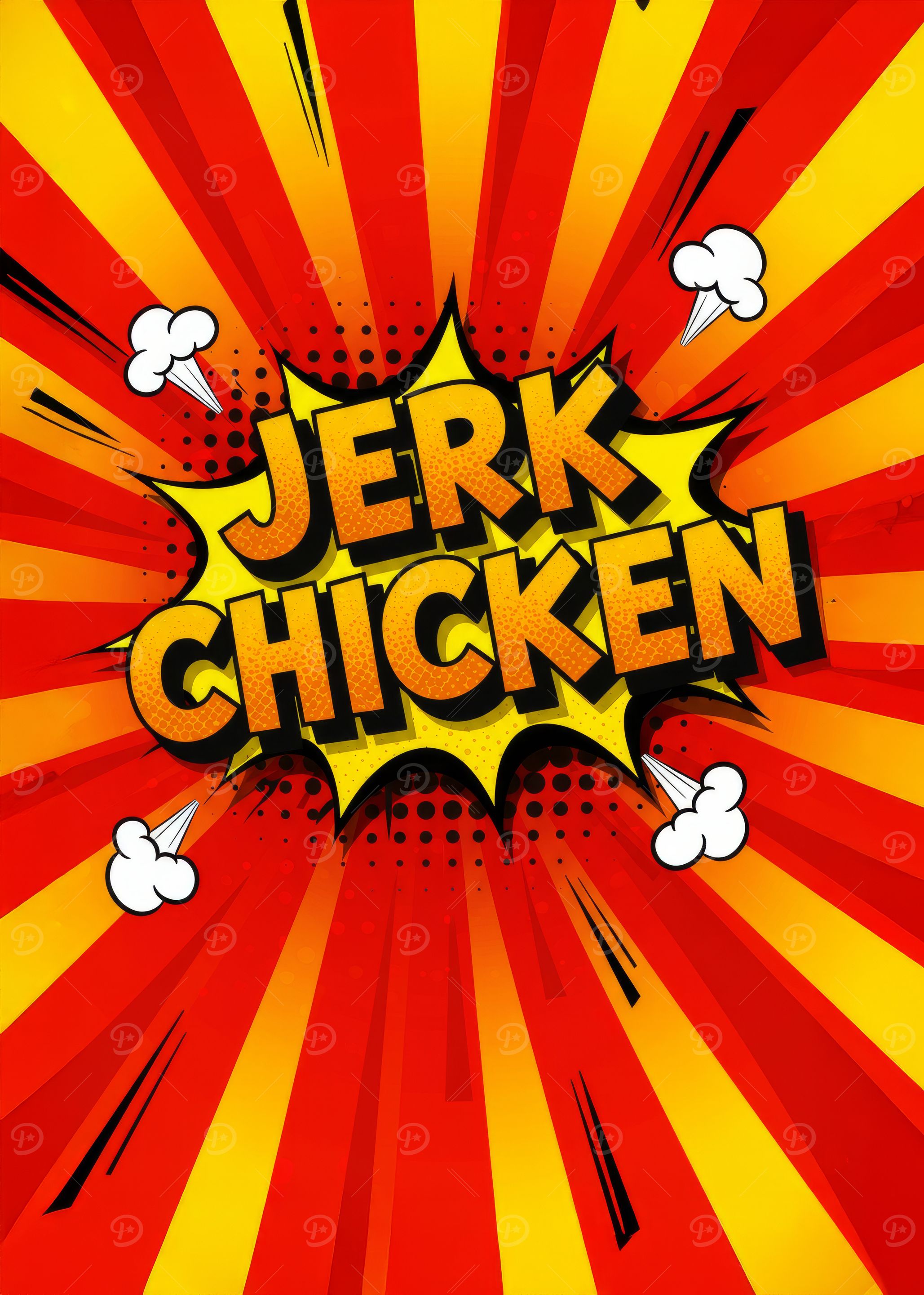Jerk Chicken Comic Art