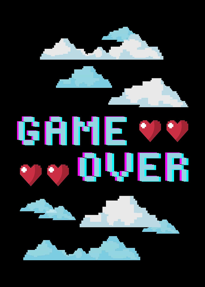 Pixelated Game Over