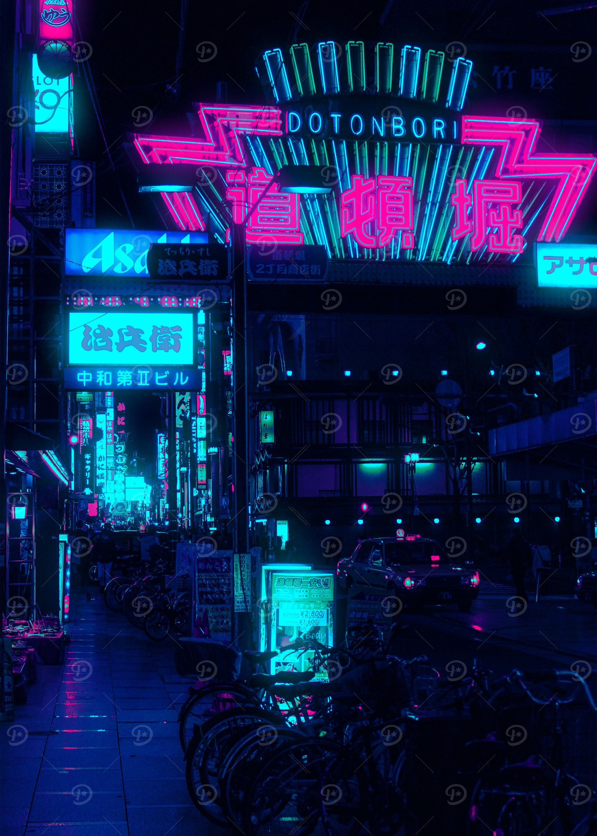 Neon Dotonbori Street