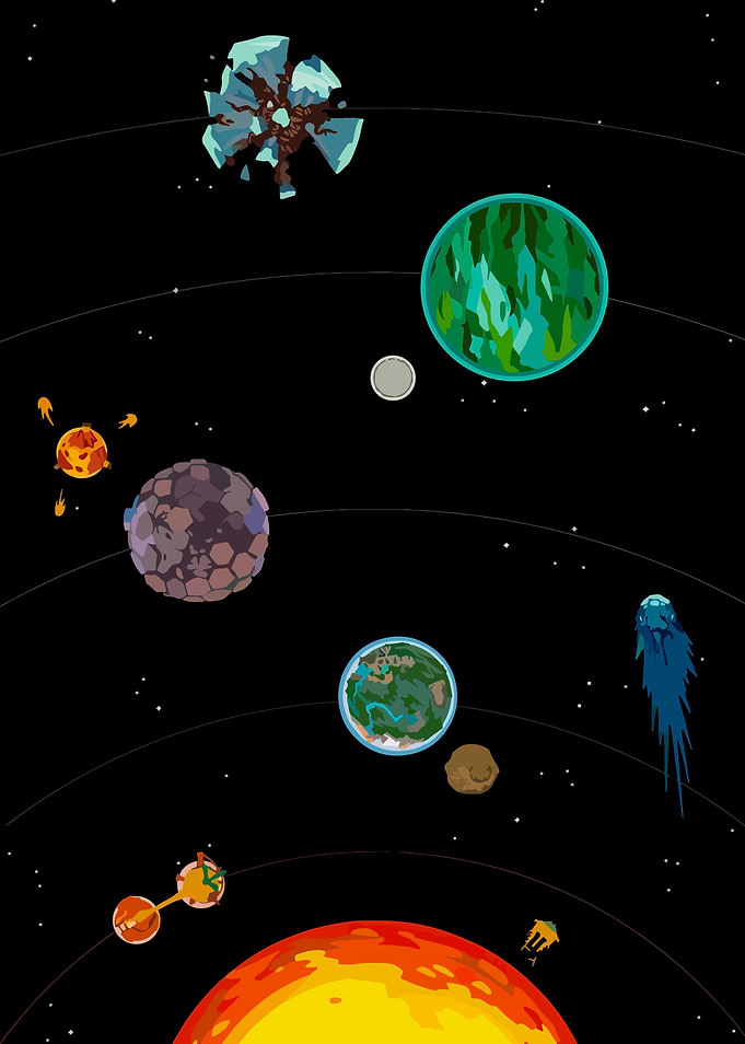 Solar System Illustration