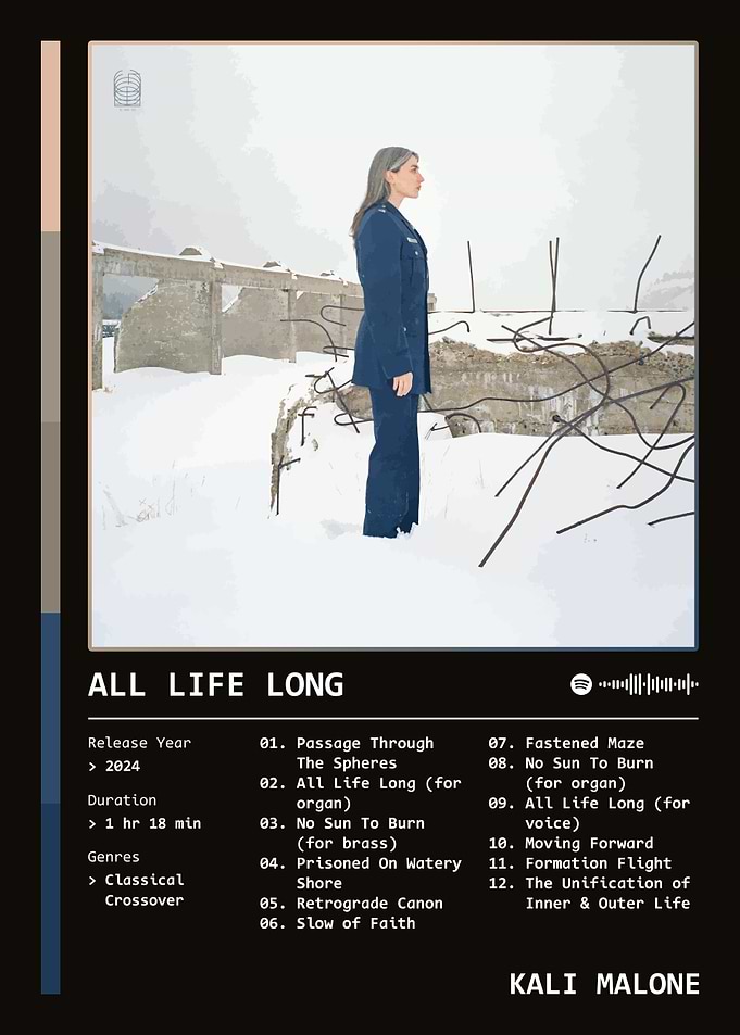 All Life Long (2024) Album by Kali Malone