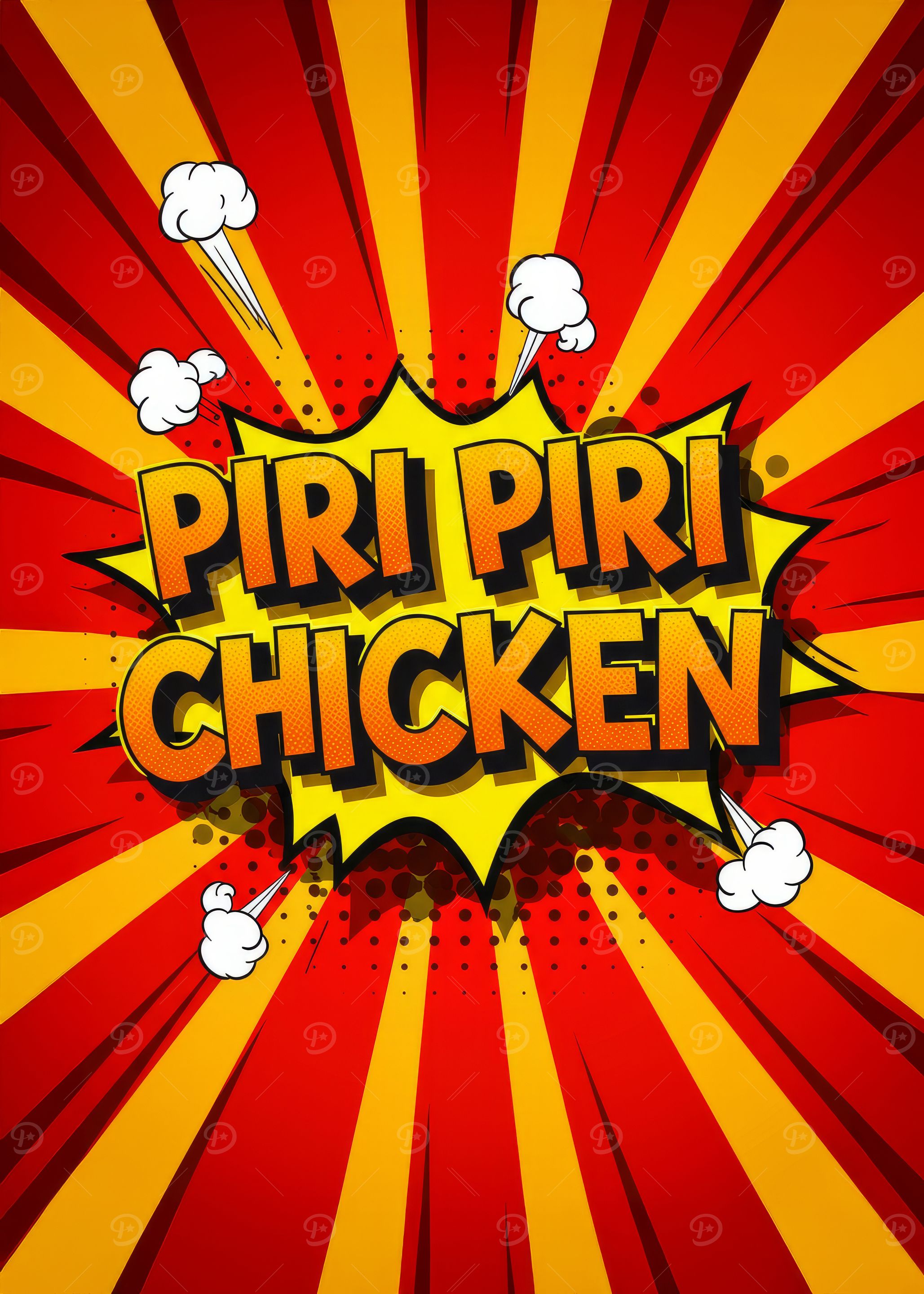 Piri Piri Chicken Comic Art