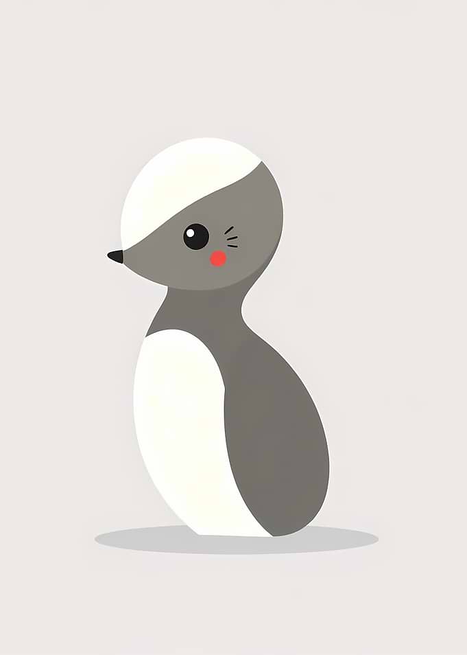 Cute Badger Illustration