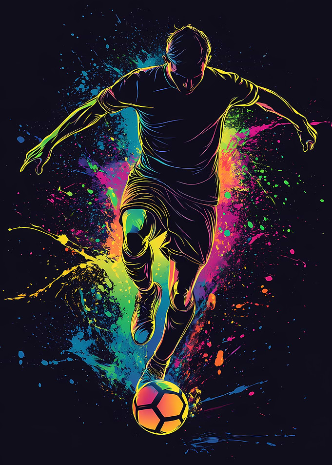 Soccer Player in Action