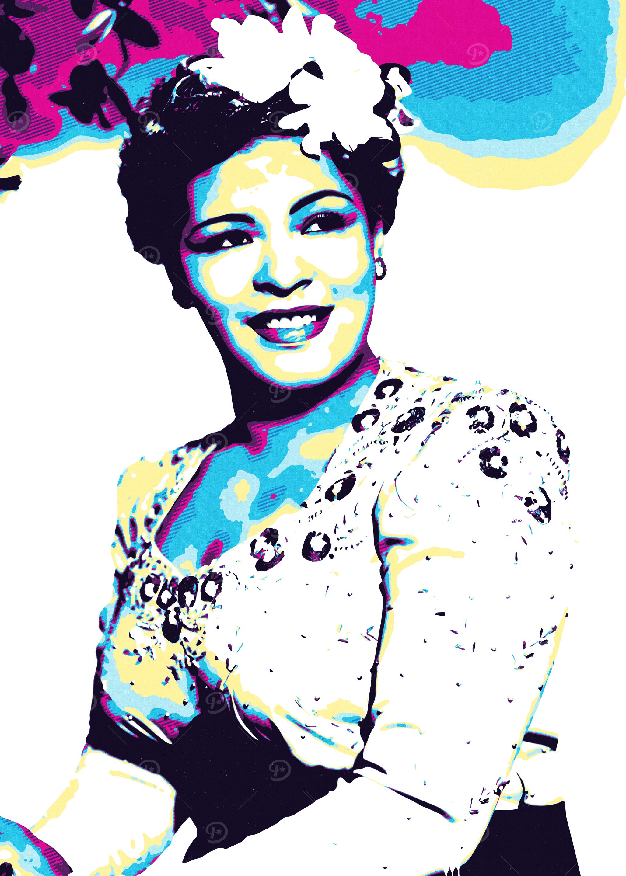Ella Fitzgerald Pop Art Portrait