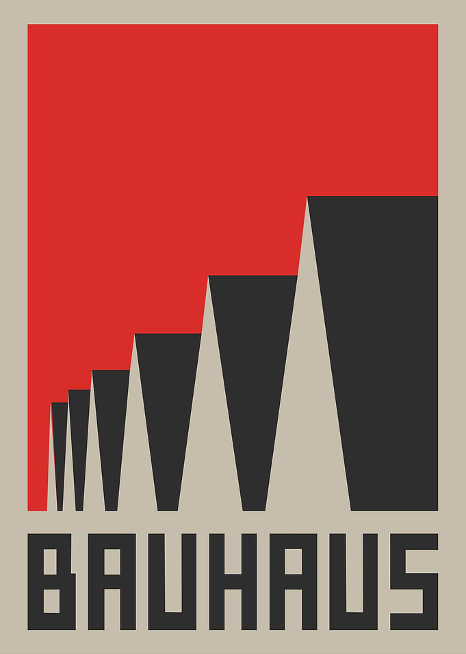 Bauhaus Geometric Art Print