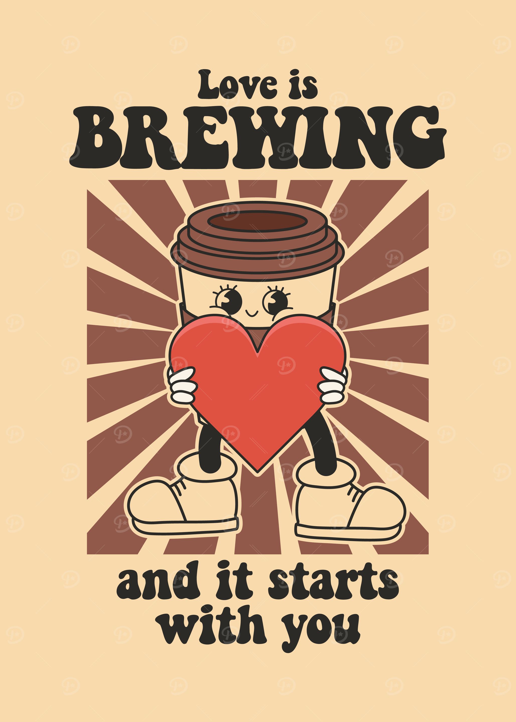 Love is Brewing Coffee Art