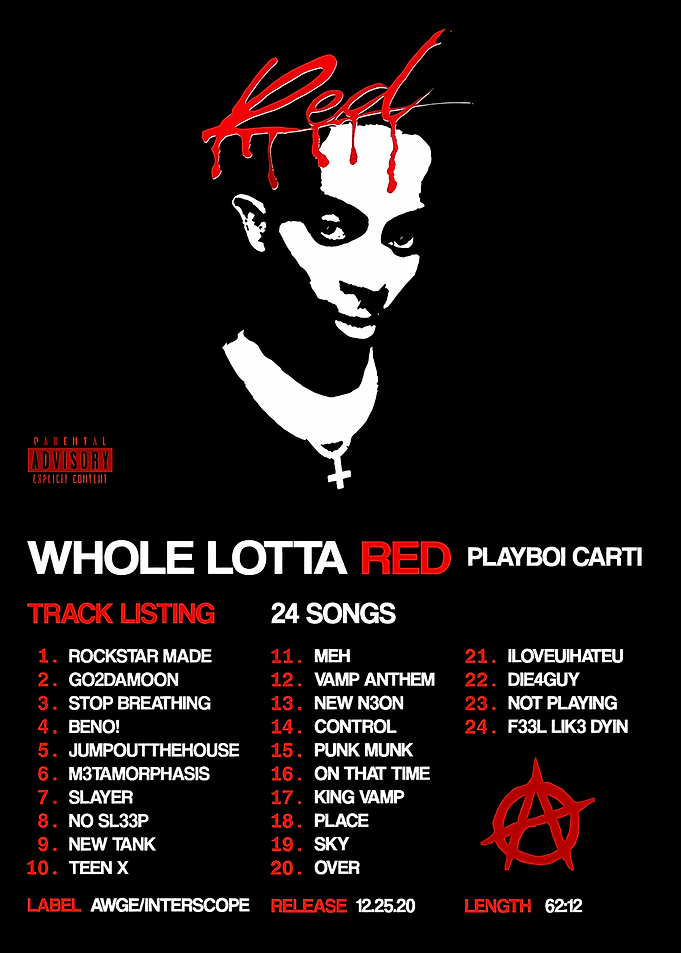 Playboi Carti Whole Lotta Red Album Cover