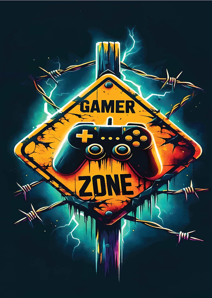 Gamer Zone Sign