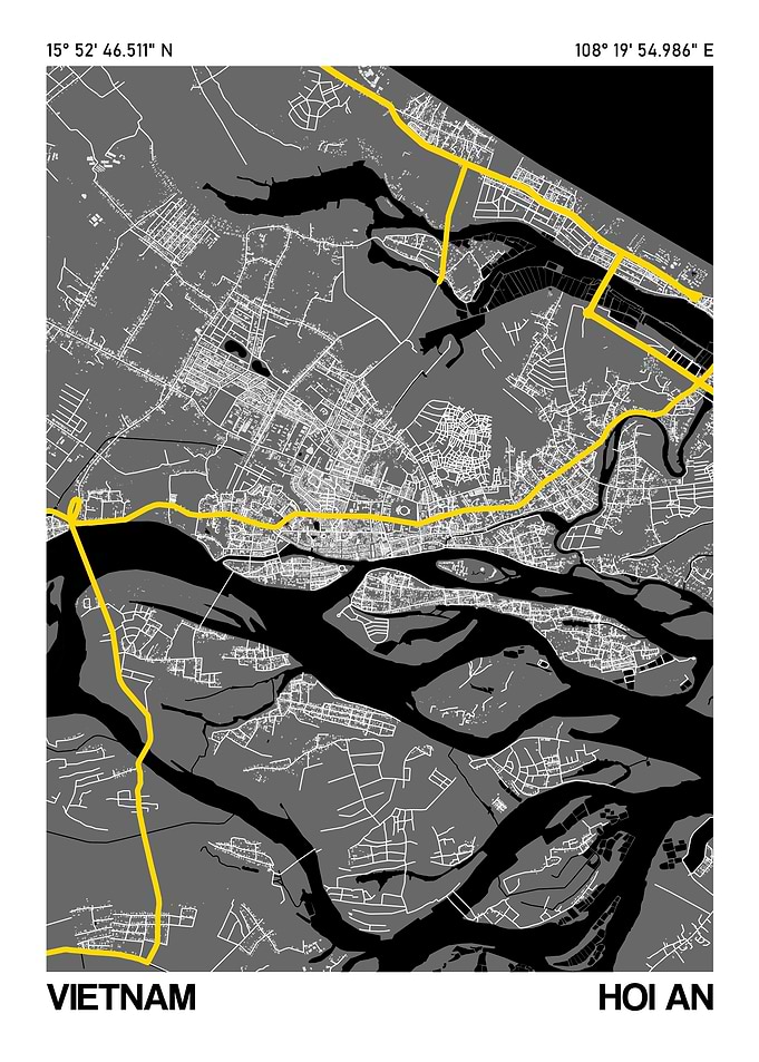 Hoi An City Street Map
