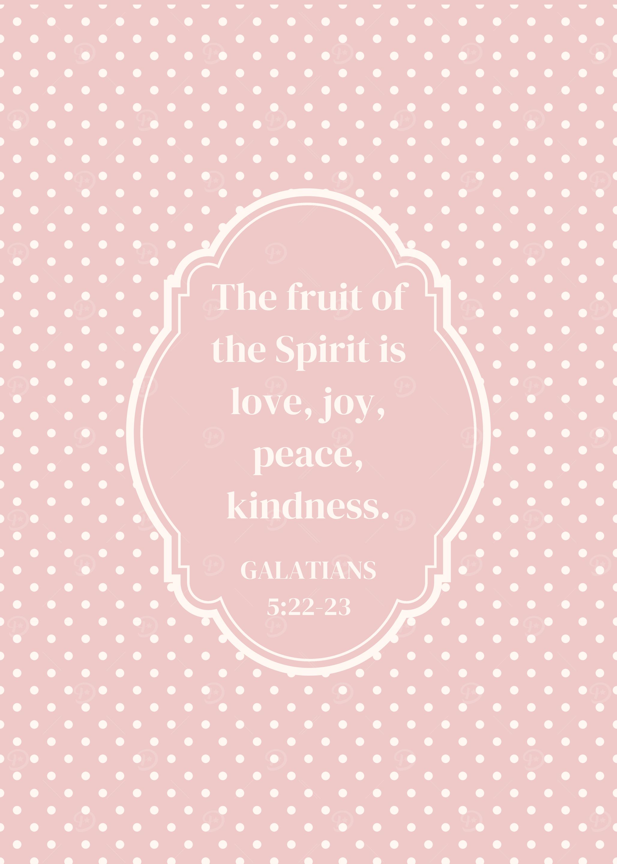 Bible Verse The Fruit of the Spirit Galatians 5:22-23