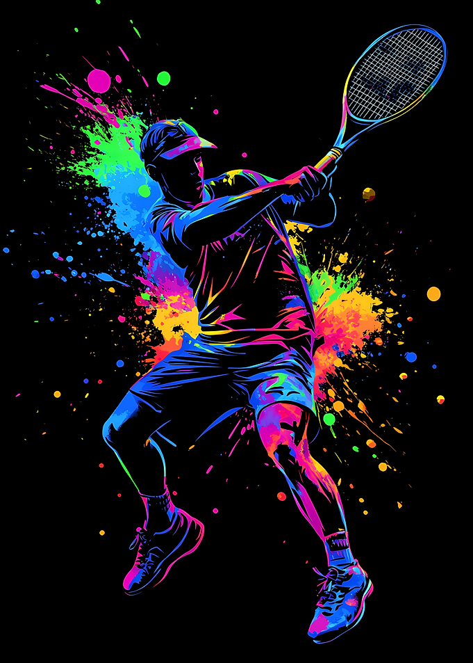 Tennis Player Silhouette