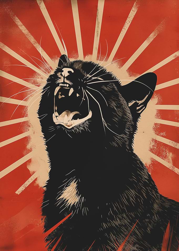 Cat Propaganda Poster