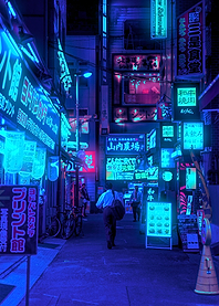Neon Tokyo Alleyway