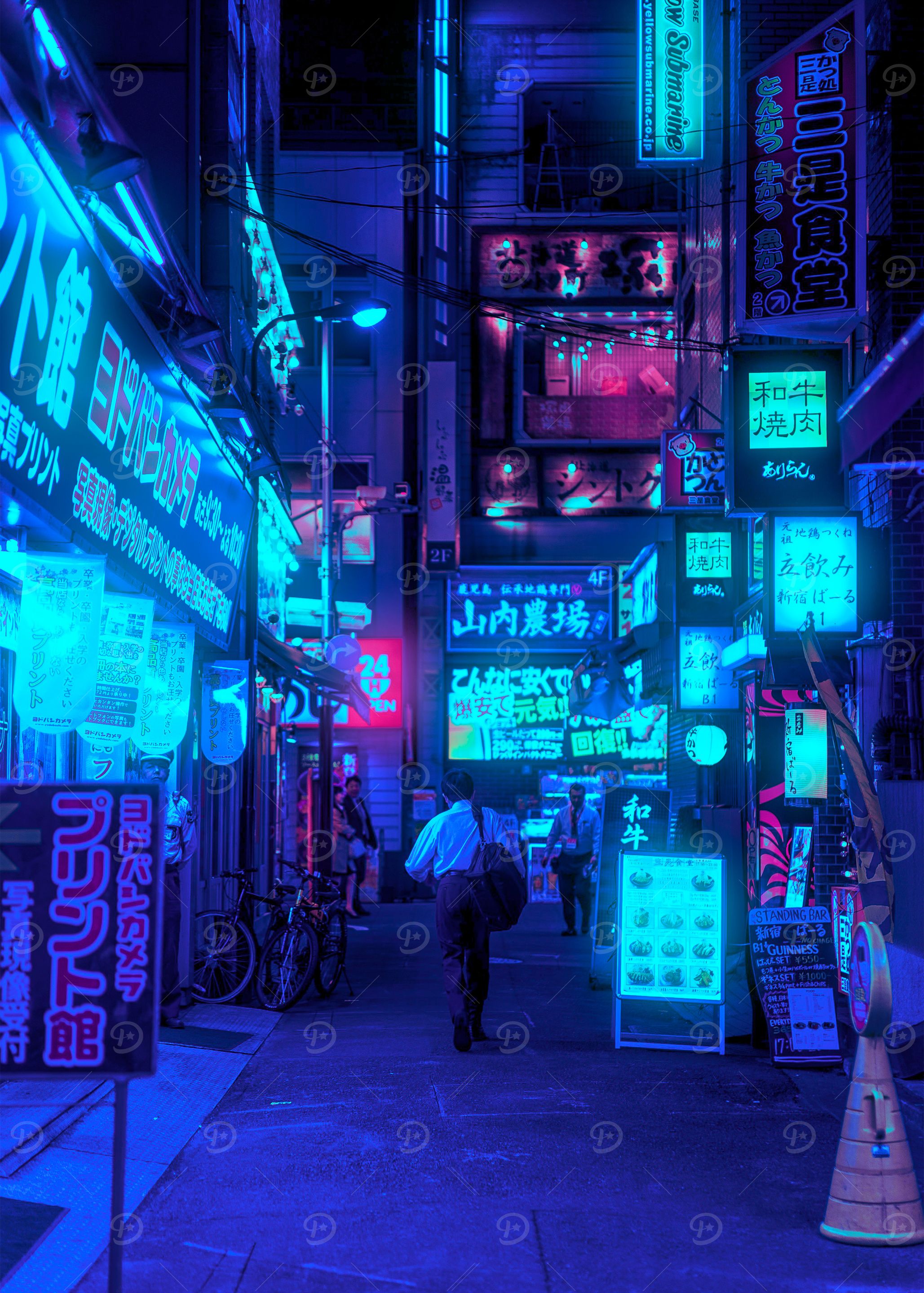 Neon Tokyo Alleyway