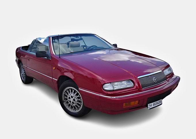 Red Chrysler LeBaron Convertible