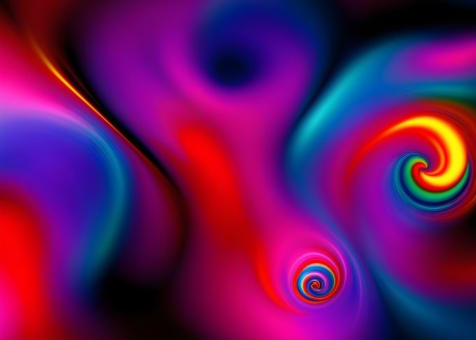 Abstract Swirling Colors - 28T852