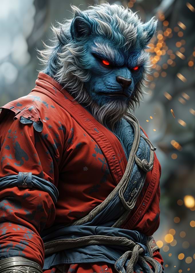 Lion-like Fantasy Character Art
