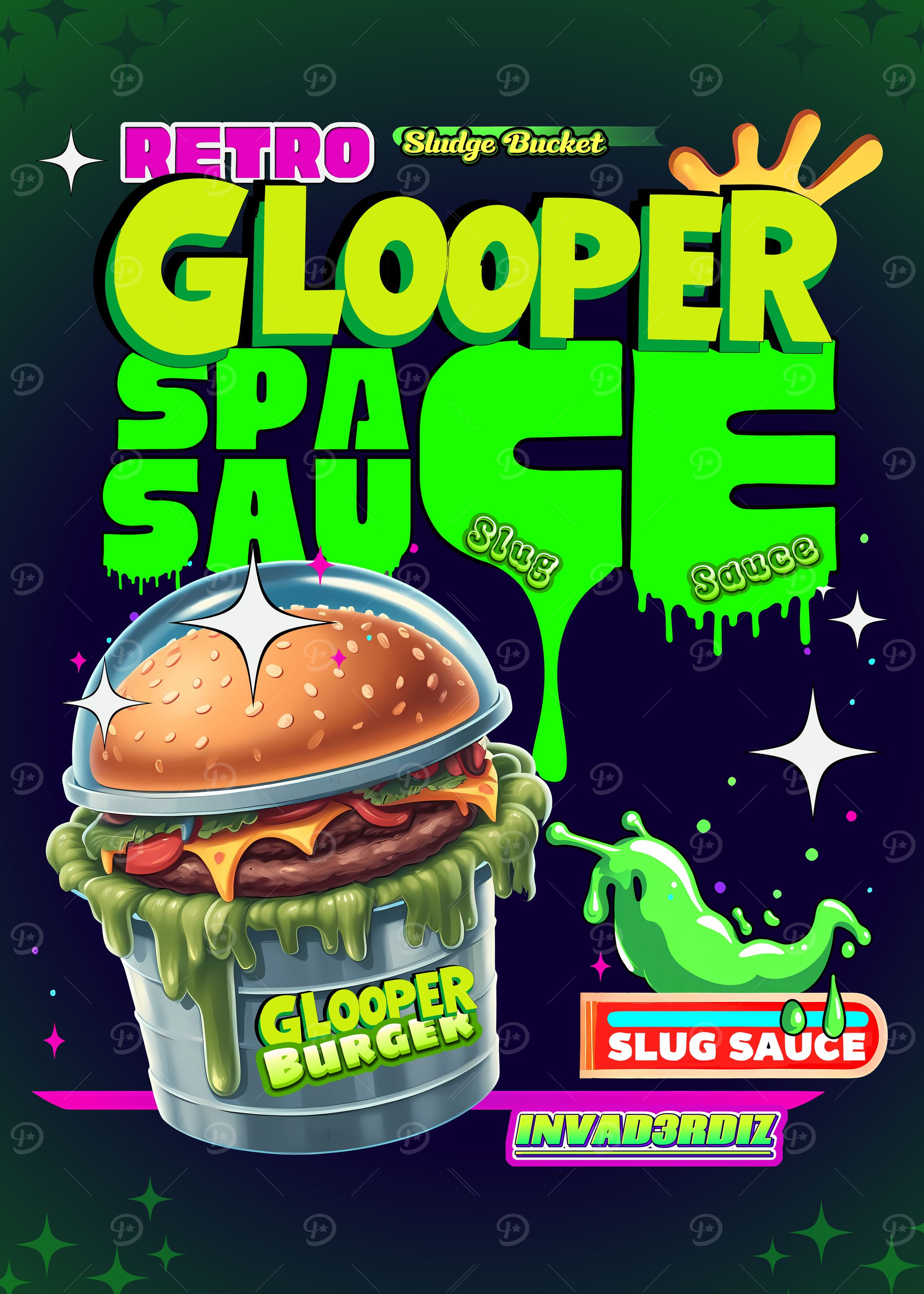 Retro Space Burger