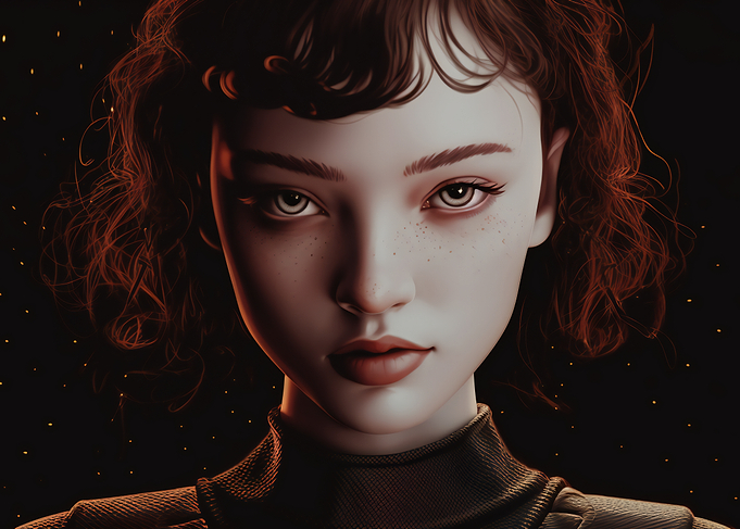 Girl in Ember Light
