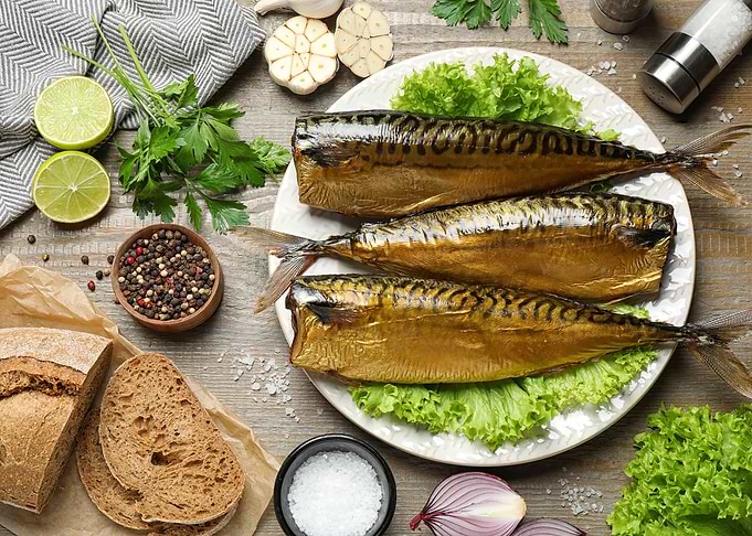 Smoked Mackerel with Garnishes